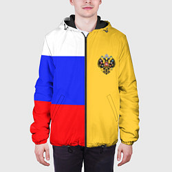 Куртка с капюшоном мужская Имперское знамя ТРИКОЛОР, цвет: 3D-черный — фото 2