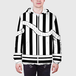 Куртка с капюшоном мужская ОБАНАЙ ИГУРО ХАЁРИ, цвет: 3D-белый — фото 2