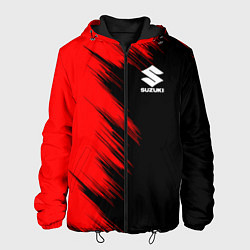 Куртка с капюшоном мужская SUZUKI sport, цвет: 3D-черный