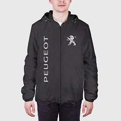 Куртка с капюшоном мужская Peugeot пежо, цвет: 3D-черный — фото 2