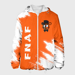 Куртка с капюшоном мужская ФНАФ - ФРЕДДИ - Краска, цвет: 3D-белый