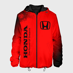 Куртка с капюшоном мужская HONDA DREAMS - Огонь, цвет: 3D-черный