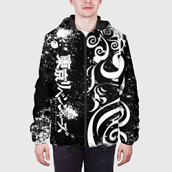 Куртка с капюшоном мужская ТОКИЙСКИЕ МСТИТЕЛИ - БРЫЗГИ КРАСКИ, цвет: 3D-черный — фото 2