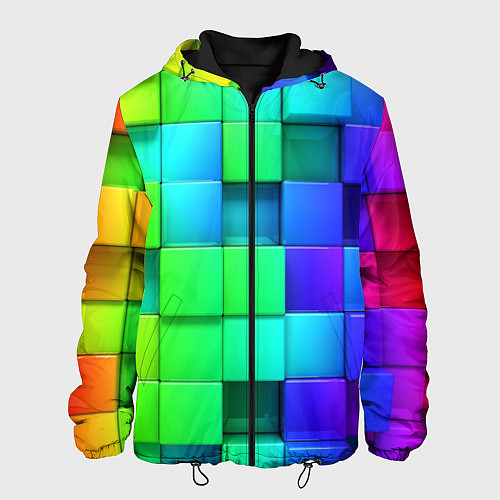 Мужская куртка Color geometrics pattern Vanguard / 3D-Черный – фото 1