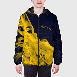 Куртка с капюшоном мужская JAGUAR - Огонь, цвет: 3D-черный — фото 2