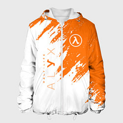 Куртка с капюшоном мужская Half-life texture, цвет: 3D-белый