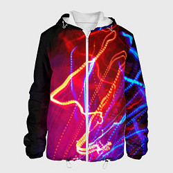 Куртка с капюшоном мужская Neon vanguard pattern Lighting, цвет: 3D-белый