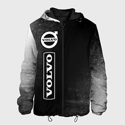 Куртка с капюшоном мужская VOLVO Графика Вертикально, цвет: 3D-черный