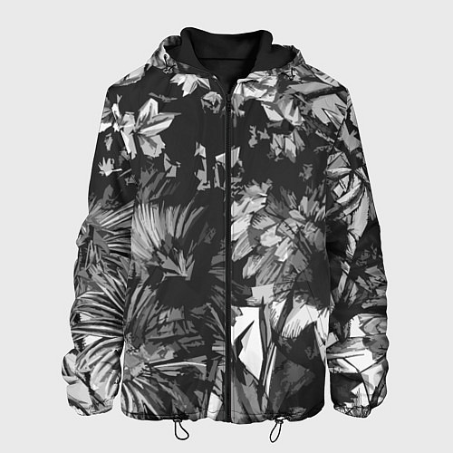 Мужская куртка Смерть в цветах Дополнение Коллекция Get inspired! / 3D-Черный – фото 1