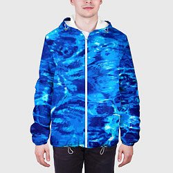 Куртка с капюшоном мужская Vanguard abstraction Water, цвет: 3D-белый — фото 2