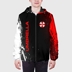 Куртка с капюшоном мужская Resident evil амбрелла, цвет: 3D-черный — фото 2