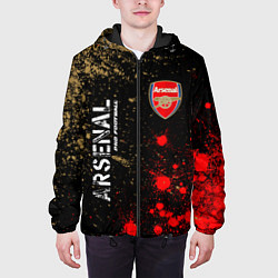Куртка с капюшоном мужская АРСЕНАЛ Arsenal Pro Football Краска, цвет: 3D-черный — фото 2