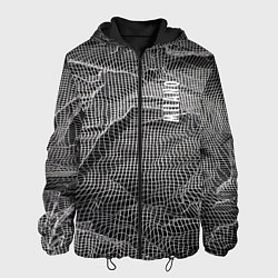 Мужская куртка Мятая сетчатая ткань Crumpled Mesh Fabric