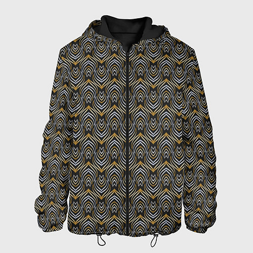 Мужская куртка Классические строгие узоры / 3D-Черный – фото 1