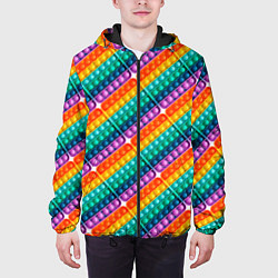 Куртка с капюшоном мужская Pop It Now, цвет: 3D-черный — фото 2