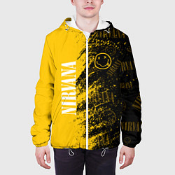 Куртка с капюшоном мужская Nirvana Паттерн, цвет: 3D-белый — фото 2