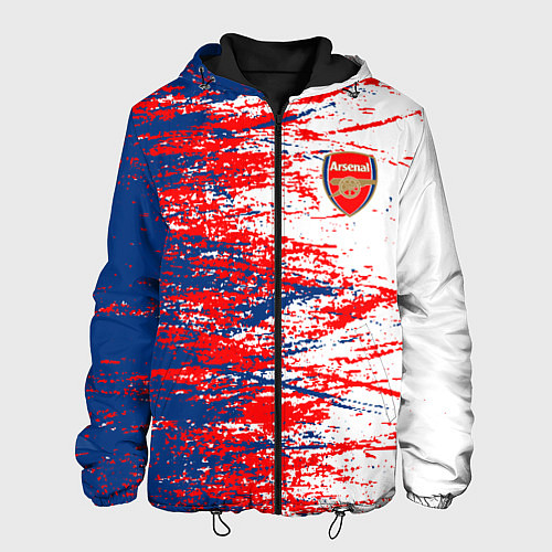 Мужская куртка Arsenal fc арсенал фк texture / 3D-Черный – фото 1