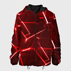 Куртка с капюшоном мужская Red fault, цвет: 3D-черный
