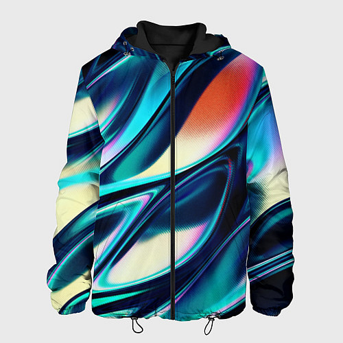 Мужская куртка Abstract Wave / 3D-Черный – фото 1
