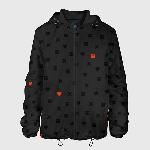 Мужская куртка Love Death and Robots black pattern / 3D-Черный – фото 1