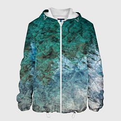 Куртка с капюшоном мужская Морской берег, цвет: 3D-белый