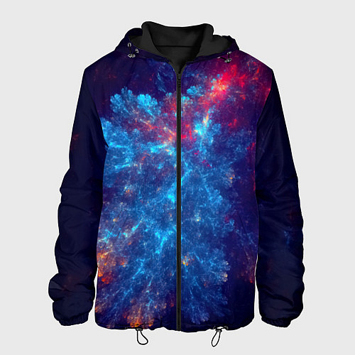 Мужская куртка Космический Коралловый Риф / 3D-Черный – фото 1