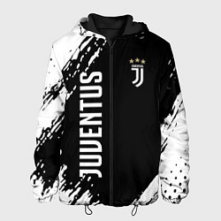 Куртка с капюшоном мужская Fc juventus фс ювентус, цвет: 3D-черный