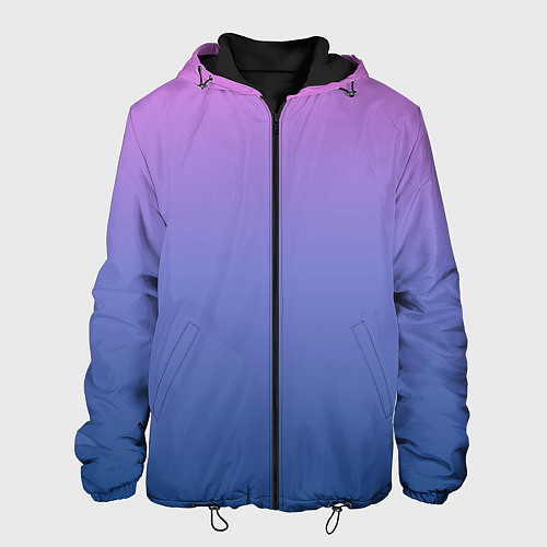 Мужская куртка PINK-BLUE GRADIENT ГРАДИЕНТ / 3D-Черный – фото 1
