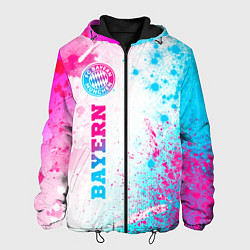 Куртка с капюшоном мужская Bayern Neon Gradient, цвет: 3D-черный