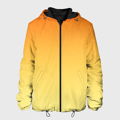 Мужская куртка Оранжевый, желтый градиент / 3D-Черный – фото 1
