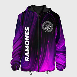 Куртка с капюшоном мужская Ramones Violet Plasma, цвет: 3D-черный