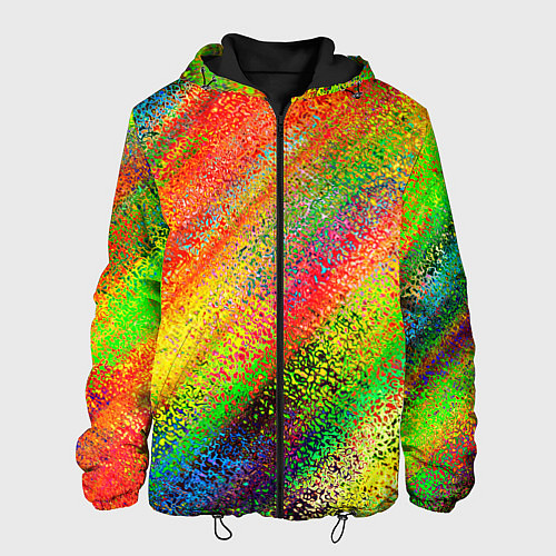 Мужская куртка Rainbow inclusions / 3D-Черный – фото 1