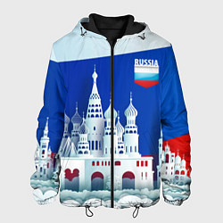 Куртка с капюшоном мужская Moscow: made in Russia, цвет: 3D-черный