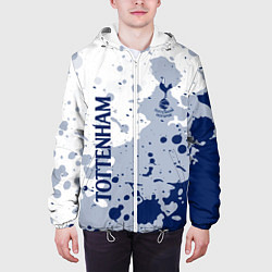 Куртка с капюшоном мужская Tottenham hotspur Брызги красок, цвет: 3D-белый — фото 2