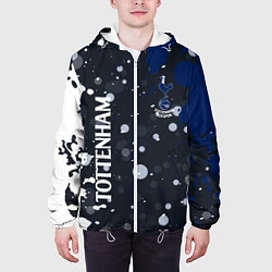 Куртка с капюшоном мужская Tottenham hotspur Краска, цвет: 3D-белый — фото 2