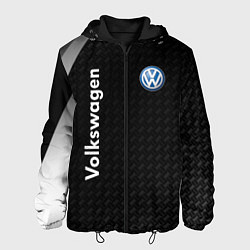 Куртка с капюшоном мужская Volkswagen карбон, цвет: 3D-черный