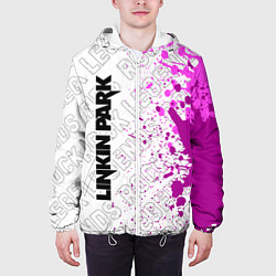 Куртка с капюшоном мужская Linkin Park rock legends: по-вертикали, цвет: 3D-белый — фото 2