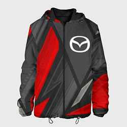Куртка с капюшоном мужская Mazda sports racing, цвет: 3D-черный