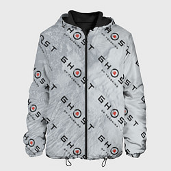 Куртка с капюшоном мужская Призрак Цусимы узор, цвет: 3D-черный