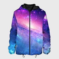 Куртка с капюшоном мужская Космическая воронка, цвет: 3D-черный