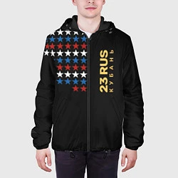 Куртка с капюшоном мужская 23 RUS Кубань, цвет: 3D-черный — фото 2