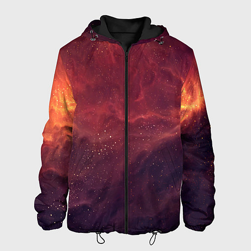 Мужская куртка Галактический пожар / 3D-Черный – фото 1