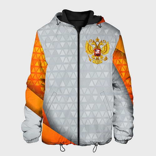 Мужская куртка Orange & silver Russia / 3D-Черный – фото 1