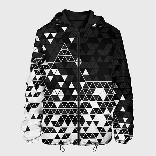 Мужская куртка Геометрические грани / 3D-Черный – фото 1