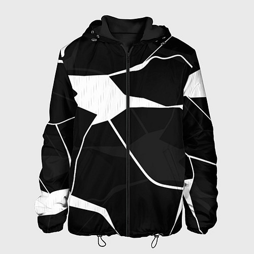 Мужская куртка Черно-белая классика / 3D-Черный – фото 1