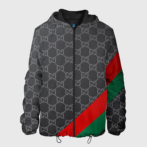 Мужская куртка В стиле gucci / 3D-Черный – фото 1