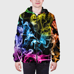 Куртка с капюшоном мужская Эйфория в дыму, цвет: 3D-черный — фото 2