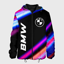 Куртка с капюшоном мужская BMW speed lights, цвет: 3D-черный