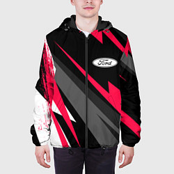 Куртка с капюшоном мужская Ford fast lines, цвет: 3D-черный — фото 2