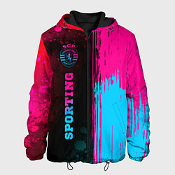 Мужская куртка Sporting - neon gradient: по-вертикали